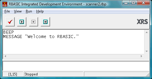 RBASIC Integrated Development Environment